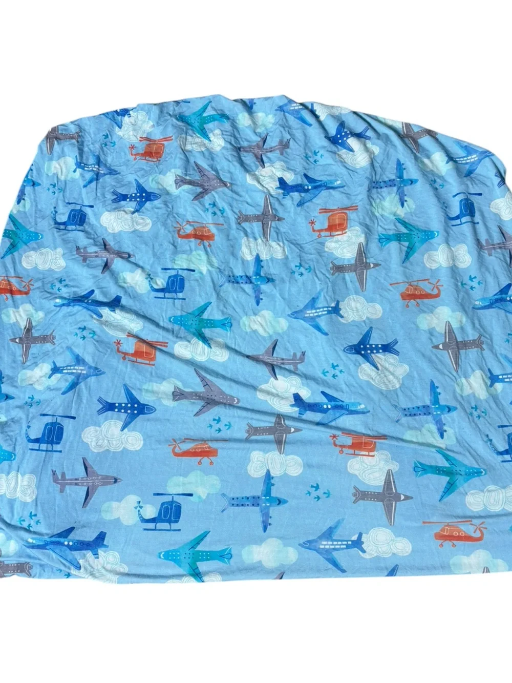 Little sleepies Lunaluxe bamboo airplane crib sheet baby